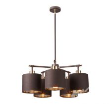 Balance oprawa wisząca 5xE27 15W brązowa
